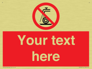 Custom prohibition Do not use for wet grinding